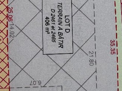 TERRAIN A VENDRE - JOUY SUR MORIN - 406 m2 - 42 000 &euro;