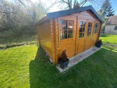 Maison 4 chambres (107 m²) Le Plessis-Feu-Aussoux, terrain 579 m², lumineuse, RDC chambre, PAC air/eau, 4 parkings, terrasse sud, fibre.