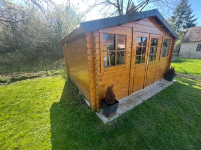 Maison 4 chambres (107 m²) Le Plessis-Feu-Aussoux, terrain 579 m², lumineuse, RDC chambre, PAC air/eau, 4 parkings, terrasse sud, fibre.