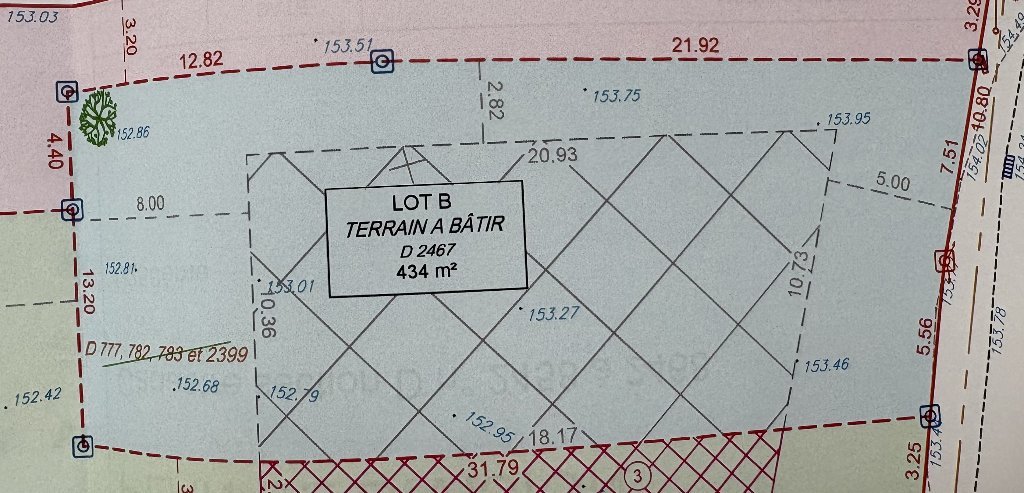 TERRAIN A VENDRE - JOUY SUR MORIN - 434 m2 - 42 000 &euro;