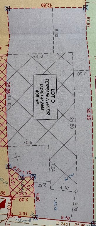 TERRAIN A VENDRE - JOUY SUR MORIN - 406 m2 - 42 000 &euro;